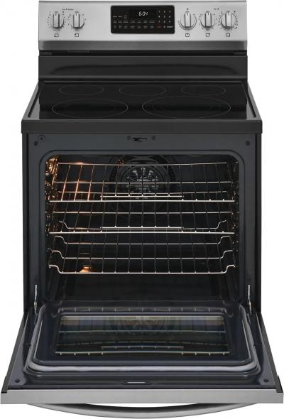 30" Frigidaire Gallery 5.7 Cu. Ft. Freestanding Electric Range With Air Fry In Stainless Steel - GCRE306CAF