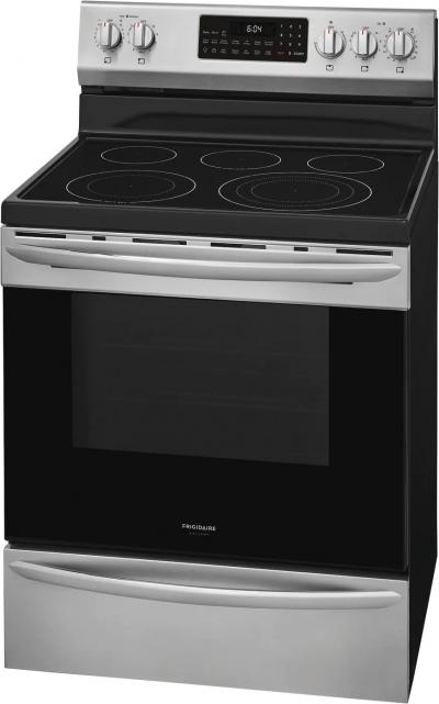 30" Frigidaire Gallery 5.7 Cu. Ft. Freestanding Electric Range With Air Fry In Stainless Steel - GCRE306CAF