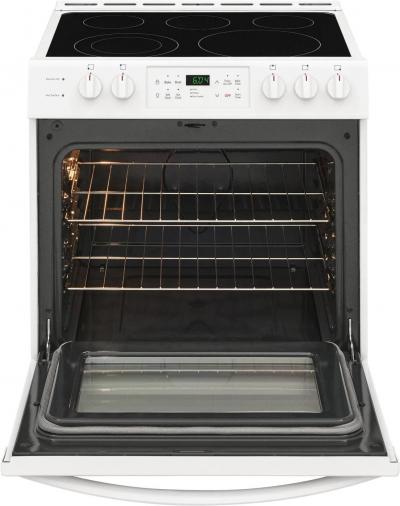 30" Frigidaire 5.0 Cu. Ft. 5 Element Freestanding Smooth Top Electric Range In White - CFEH3054UW