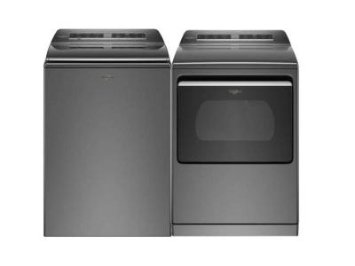 27" Whirlpool 6.1 Cu. Ft. Smart Top Load Washer and 7.4 Cu. Ft. Smart Top Load Electric Dryer - WTW7120HC-YWED7120HC