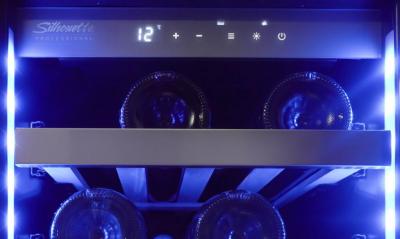 15" Silhouette Built-in Column 27 Bottles Wine Cooler - SPRWC031D1SS