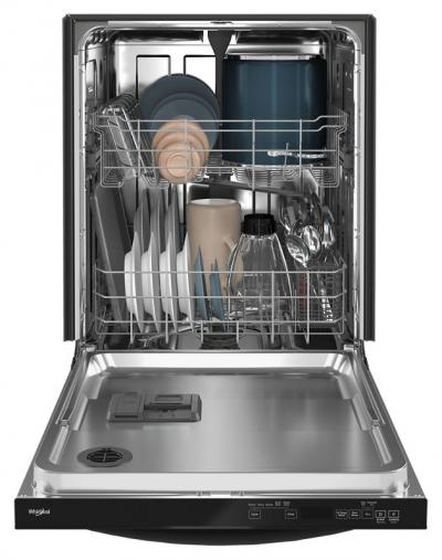 24" Whirlpool Large Capacity Dishwasher With Tall Top Rack In Black - WDT740SALB