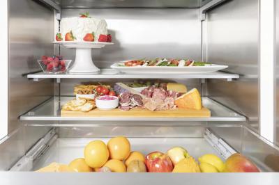 Thermador stainless steel built cheap in 2 door bottom freezer