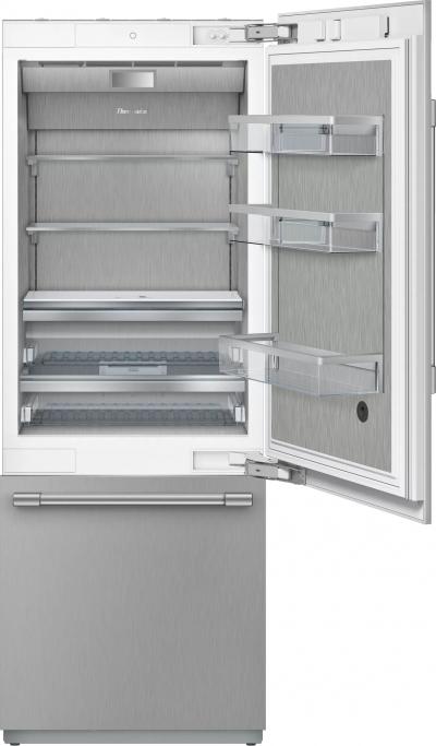 30" Thermador Professional Series Built-in Two Door Bottom Freezer Refrigerator - T30BB925SS