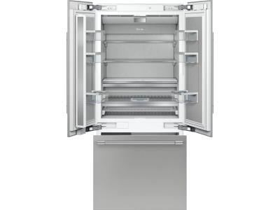36" Thermador Built-in French Door Bottom Freezer Refrigerator - T36IT905NP