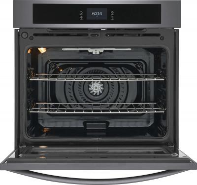 30" Frigidaire 5.3 Cu. Ft. Single Electric Wall Oven With Fan Convection In Black Stainless Steel - FCWS3027AD