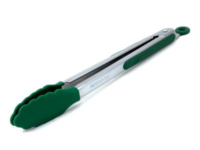 Big Green Egg Stainless Steel BBQ Tongs - Silicone Grill tongs