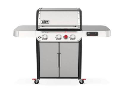 62" Weber 3 Burner Liquid Propane Smart Gas Grill in Stainless Steel - Genesis SX-325s LP