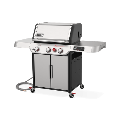 62" Weber 3 Burner Natural Gas Smart Grill in Stainless Steel - Genesis SX-325s NG