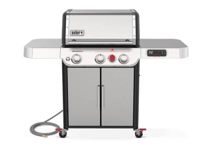 62" Weber 3 Burner Natural Gas Smart Grill in Stainless Steel - Genesis SX-325s NG