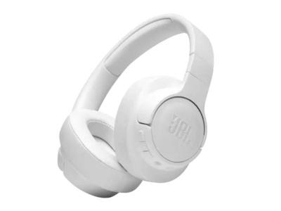 JBL Wireless Over-Ear Headphones in White - JBLT710BTWHTAM