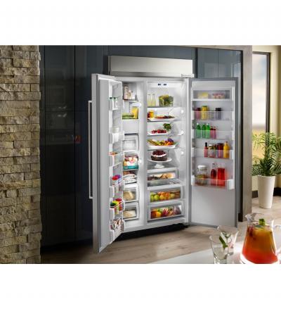 42" KitchenAid 25.5 Cu. Ft. Built-In Side by Side Refrigerator - KBSN602ESS