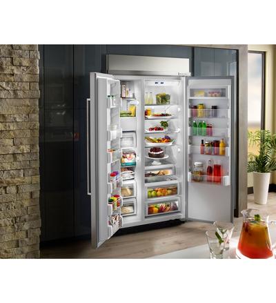 42" kitchenAid 25.5 Cu. Ft. Built-In Side by Side Refrigerator - KBSN602EPA