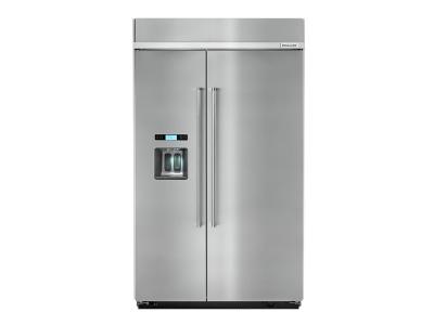 48" KitchenAid 29.5 Cu. Ft. Built-In Side by Side Refrigerator - KBSD618ESS