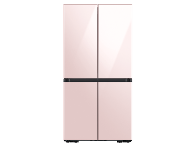 36" Samsung 29 Cu. Ft. Bespoke 4-Door Flex French Door Refrigerators With Pink Glass Panel - F-RF29A9673232