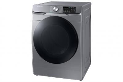 30" Samsung 7.5 Cu. Ft. Smart Front Load Electric Dryer with Steam Sanitize Plus In Platinum - DVE45B6305P/AC