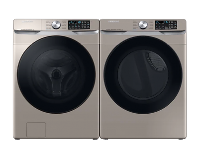 27" Samsung 7.5 Cu. Ft. Dryer with Multi Steam and Steam Sanitize Plus in Champagne - DVE45B6305C/AC