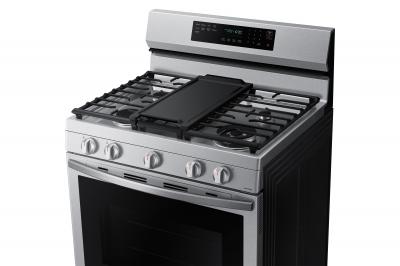 30" Samsung 6.0 Cu. Ft. Freestanding Gas True Convection Range With Wi-Fi And Air Fry - NX60A6711SS