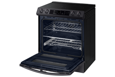 30" Samsung 6.3 Cu. Ft. Electric Range With Flex Duo And Air Fry In Black Stainless Steel - NE63T8751SG/AC