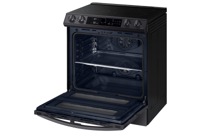 30" Samsung 6.3 Cu. Ft. Electric Range With Flex Duo And Air Fry In Black Stainless Steel - NE63T8751SG/AC