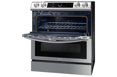 30" Samsung 6.3 Cu. Ft. Electric Range With Flex Duo And Air Fry In Stainless Steel - NE63T8751SS/AC