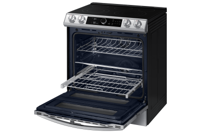 30" Samsung 6.3 Cu. Ft. Electric Range With Flex Duo And Air Fry In Stainless Steel - NE63T8751SS/AC