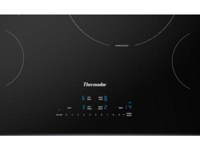 30" Thermador Induction Cooktop in Black Surface Mount without Frame - CIT304YB