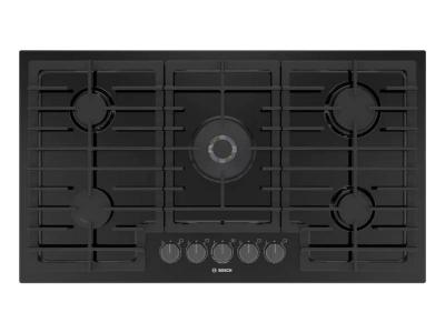 36" Bosch 800 Series Gas Cooktop With 5 Burners in Black - NGM8648UC