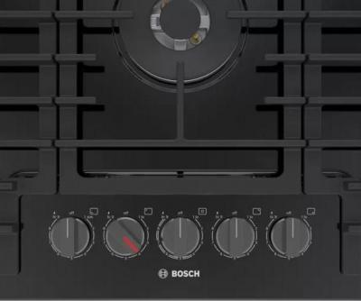 36" Bosch 800 Series Gas Cooktop With 5 Burners in Black - NGM8648UC