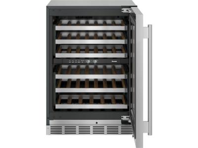 24" Thermador Freedom Under Counter Wine Cooler with Glass Door Masterpiece Right Hinge in Stainless steel - T24UW915RS