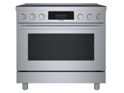 36" Bosch 800 Series Industrial Style Induction Range in Stainless Steel - HIS8655C