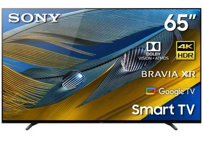 65" Sony A80J Series XR65A80J OLED 4K Ultra HD High Dynamic Range Smart TV