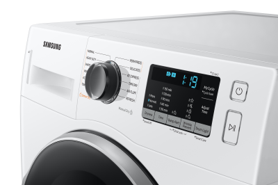 24" Samsung 4.0 Cu. Ft. Dryer with Heat Pump Technology and 40 Plus Express Cycle - DV25B6800HW/AC