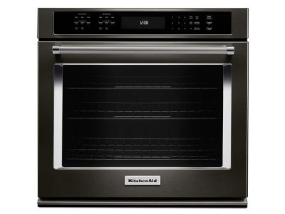 27" KitchenAid 4.3 Cu. Ft. Single Wall Oven With Even-Heat True Convection - KOSE507EBS