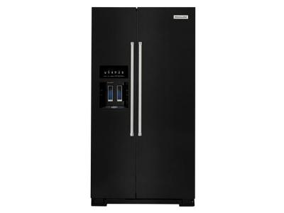 36" KitchenAid 24.8 cu ft. Side-by-Side Refrigerator - KRSF705HBS