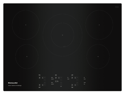 30" Kitchenaid Electric Induction Cooktop With 5 Burners - KCIG550JBL