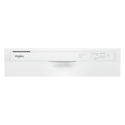 24" Whirlpool 57 dBA Quiet Dishwasher with Boost Cycle in White - WDF340PAMW