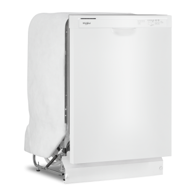 24" Whirlpool 57 dBA Quiet Dishwasher with Boost Cycle in White - WDF340PAMW