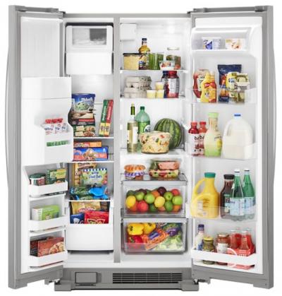 33" Whirlpool 21 Cu. Ft. Side-by-Side Refrigerator - WRS331SDHM