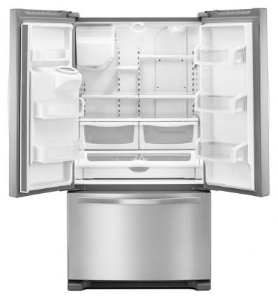 36" Whirlpool 25 Cu. Ft. French Door Refrigerator In Fingerprint Resistant Stainless Steel - WRF555SDFZ