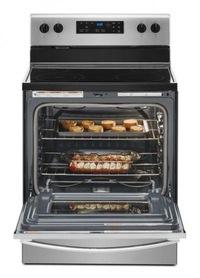 30" Whirlpool 5.3 Cu. Ft. Eelectric Range With Frozen Bake Technology In Stainless Steel - YWFE515S0JS