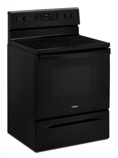 30" Whirlpool 5.3 Cu. Ft. Electric Range With Frozen Bake Technology In Black - YWFE515S0JB