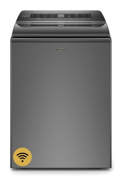 27" Whirlpool 5.5 Cu. Ft. Smart Top Load Washer In Chrome Shadow - WTW6120HC