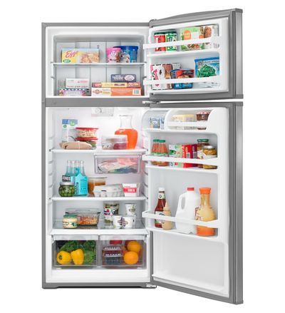 28" Whirlpool 16.0 Cu. Ft. Top-Freezer Refrigerator With Improved Design - WRT316SFDM