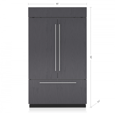 48" SubZero Classic French Door Refrigerator with Internal Dispenser in Panel Ready -  CL4850UFDID/O