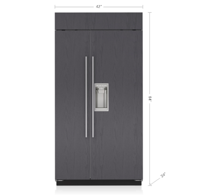 42" SubZero Classic Side-by-Side Refrigerator with Dispenser - CL4250SD/O