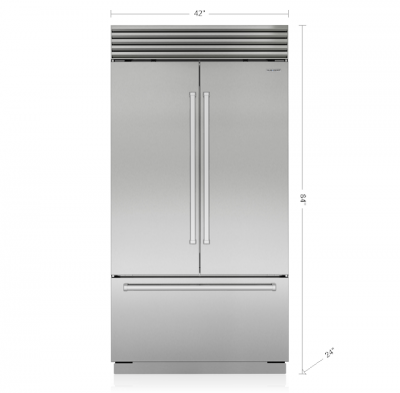 42" SubZero Pro Handle Classic French Door Refrigerator - CL4250UFD/S/P