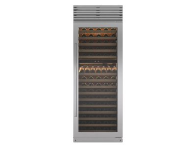 30" SubZero Classic Right-Hinge Wine Storage with Pro Handle in Stainless Steel - CL3050W/S/P/R