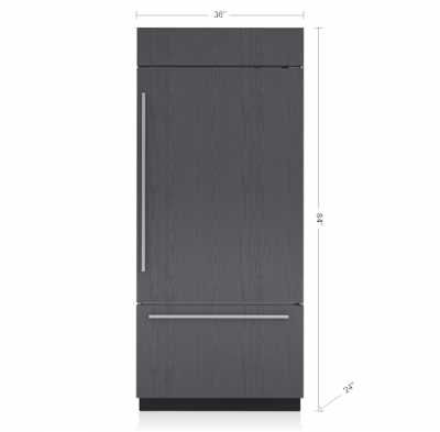36" SubZero Left Hinge Classic Over-and-Under Refrigerator In Panel Ready - CL3650U/O/R