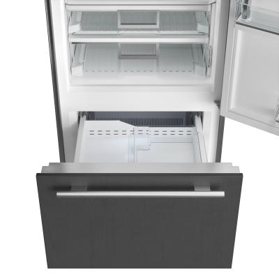 30" SubZero Tubular Handle Right Hinge Classic Over-and-Under Refrigerator With Internal Dispenser - CL3050UID/S/T/R